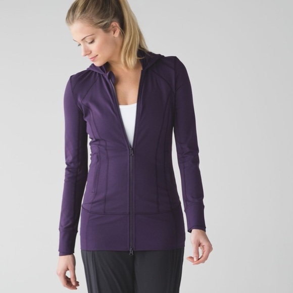 lululemon Daily Practice Jacket Deep Zinfandel Purple Sz 2 - Picture 2 of 16